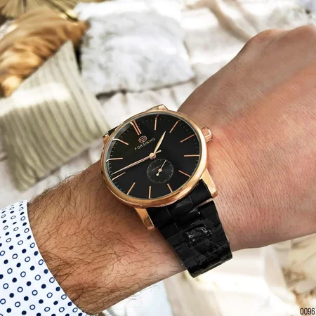 Наручний годинник Forsining 8214 Black-Cuprum - фото 4 Наручний годинник Forsining 8214 Black-Cuprum - фото 4