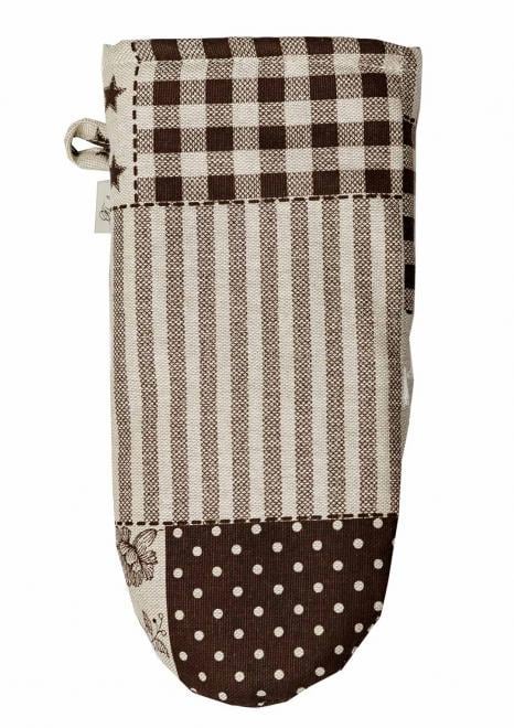 Рукавиця Прованс Господиня печворк Коричневий (31510)