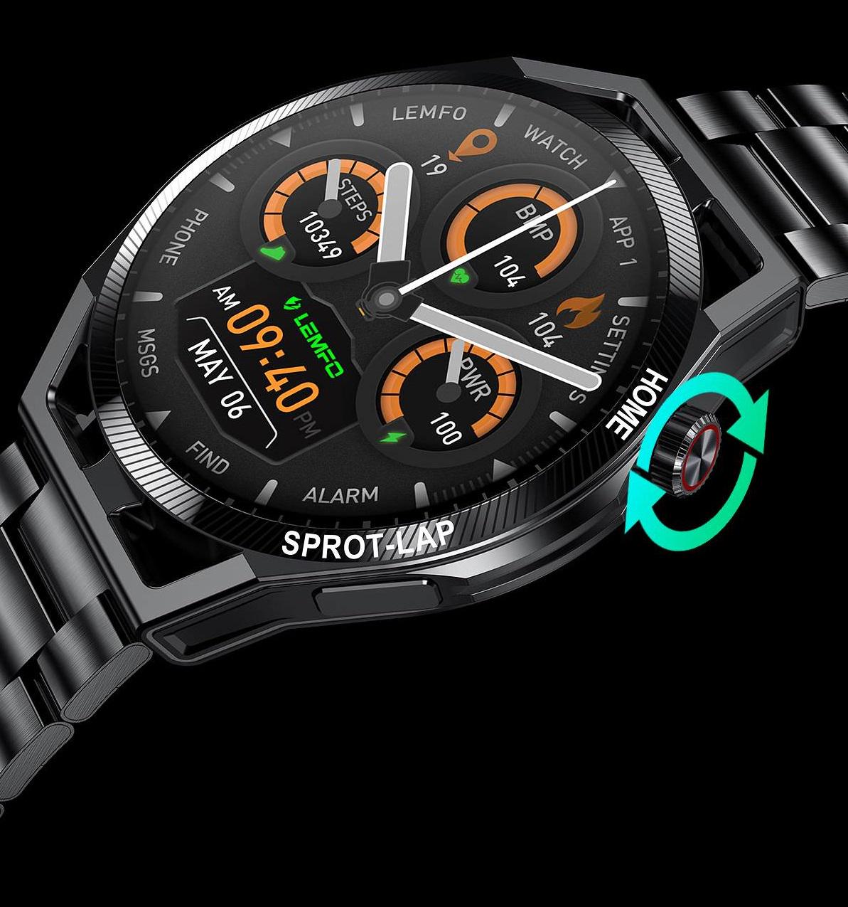 Смарт-годинник LEMFO LF31 тонометр/пульсоксиметр/розмова 2 ремінці Black - фото 7 Смарт-годинник LEMFO LF31 тонометр/пульсоксиметр/розмова 2 ремінці Black - фото 7