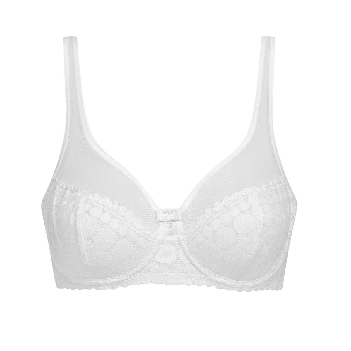 Бюстгальтер классический на косточках DIM Generous Dotty Lady blanc 0HY C80