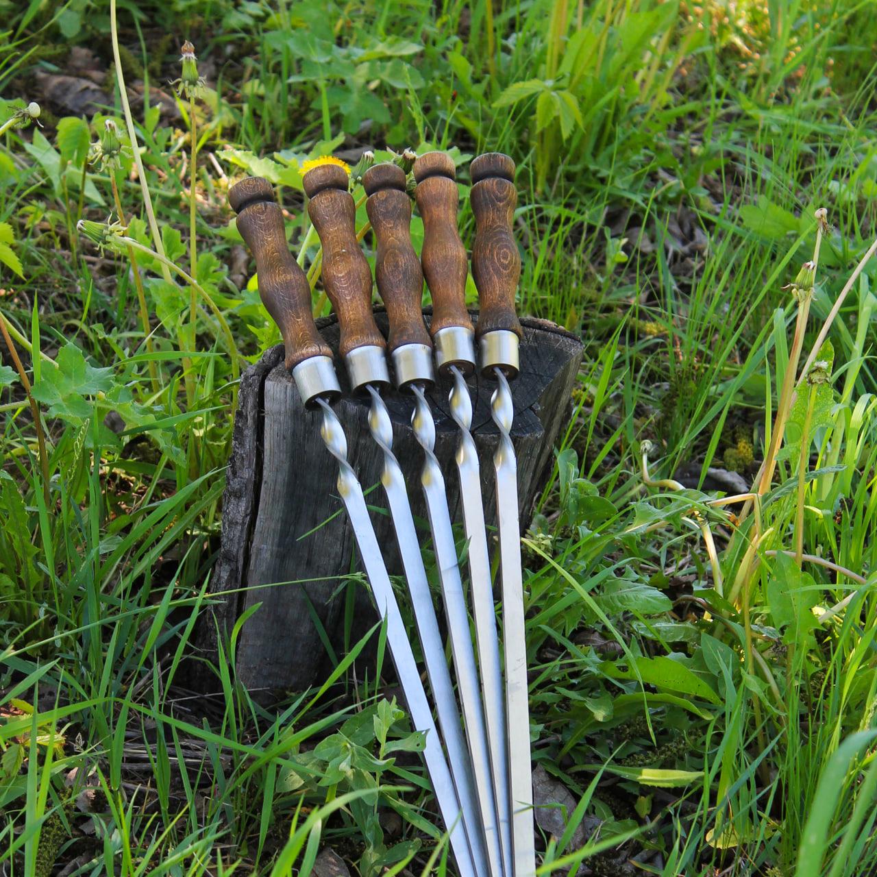 Шампури з дерев'яною ручкою 720x14x3 мм 6 шт. (17660169) - фото 4 Шампури з дерев'яною ручкою 720x14x3 мм 6 шт. (17660169) - фото 4