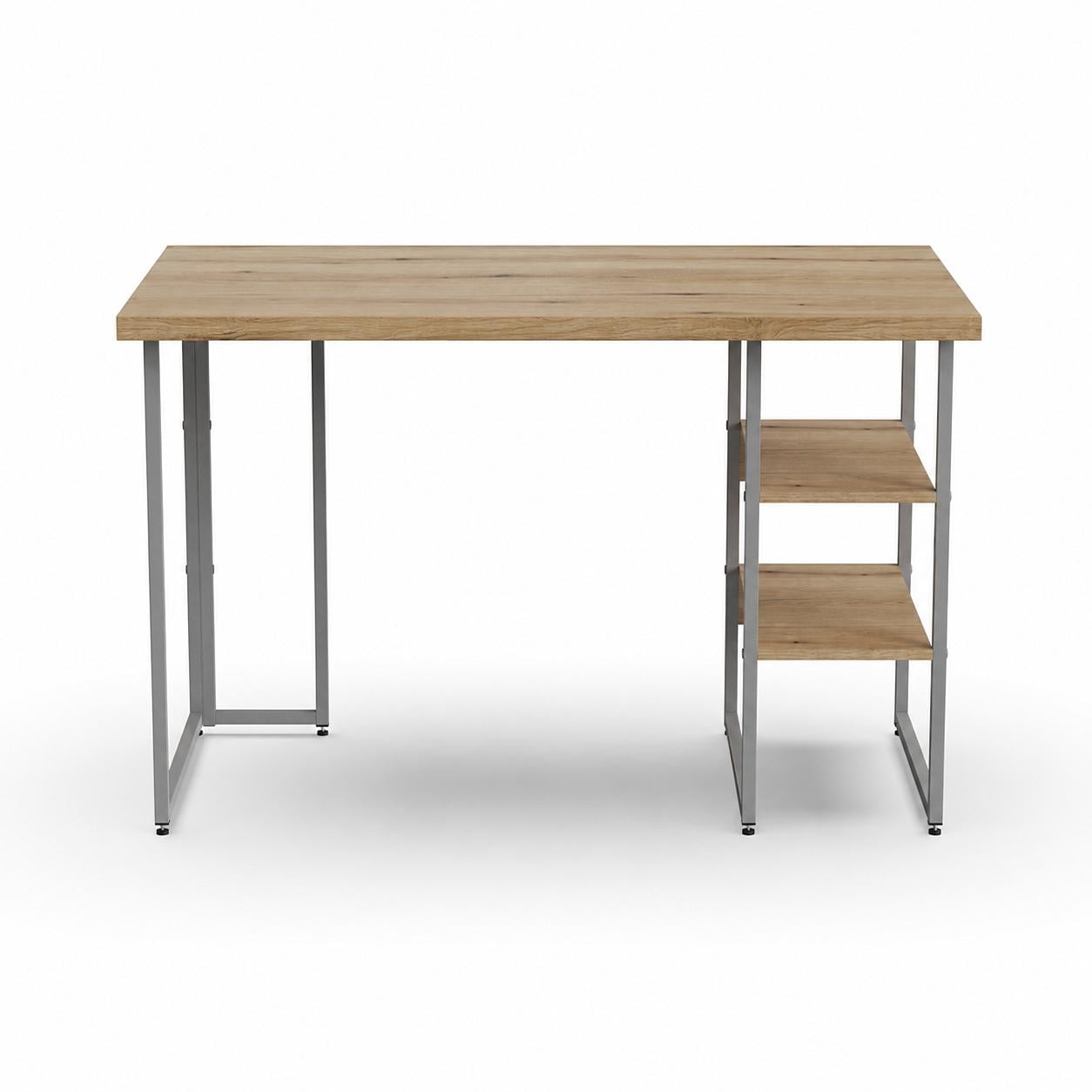 Стол письменный Ferrum-decor Кевин металл/ДСП 32 мм 75x140x70 см Серый/Дуб Евок Прибрежный (FRD-108080) Стол письменный Ferrum-decor Кевин металл/ДСП 32 мм 75x140x70 см Серый/Дуб Евок Прибрежный (FRD-108080)