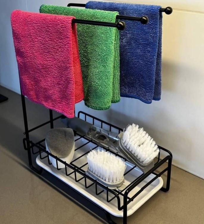 Органайзер для губок и тряпок Черный (2055349489) - фото 7