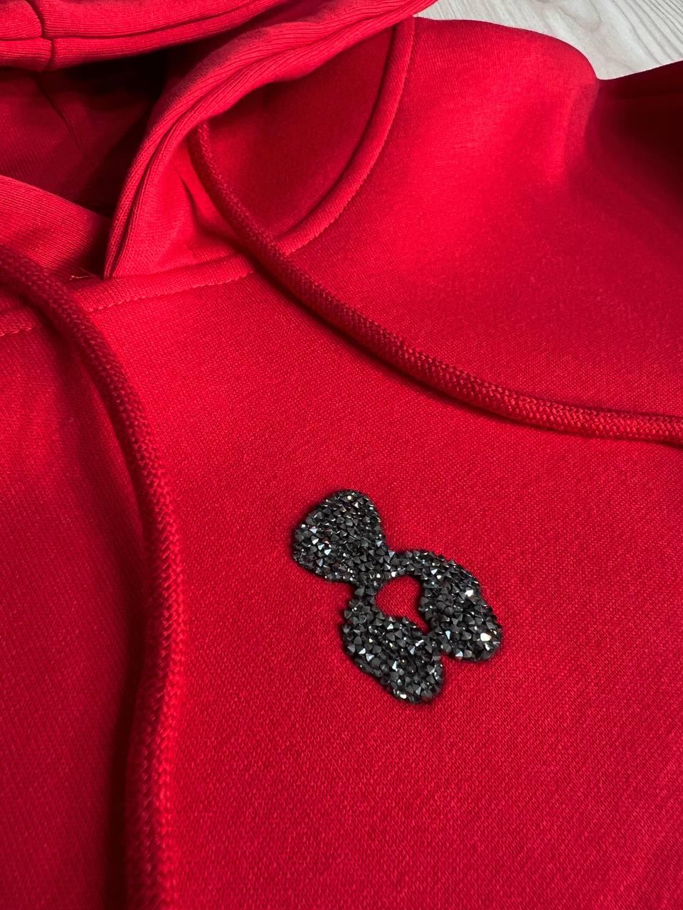 Костюм женский A-N 2735 худи с капюшоном и штаны джоггеры мишка XL Красный (2554) - фото 10 Костюм женский A-N 2735 худи с капюшоном и штаны джоггеры мишка XL Красный (2554) - фото 10