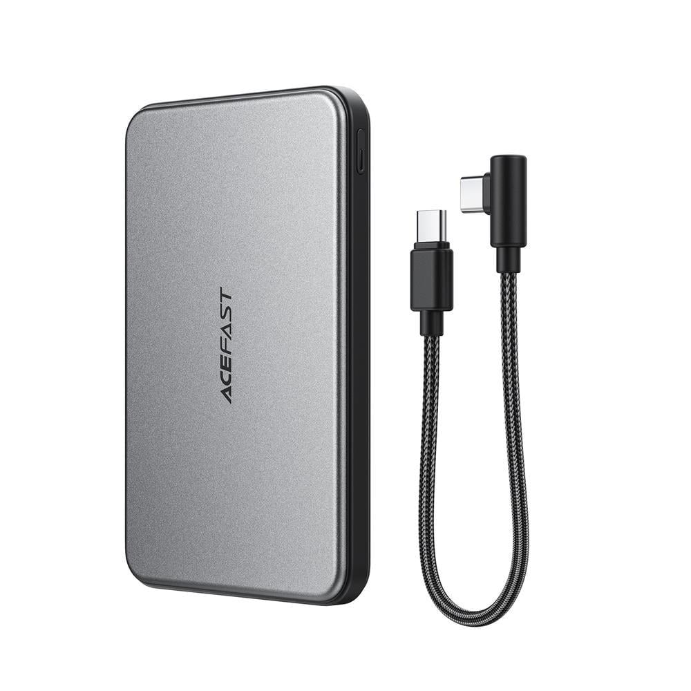 Аккумулятор наружный Acefast M30-5000 PD20W magnetic fast charging power bank with cable Black (34645681)