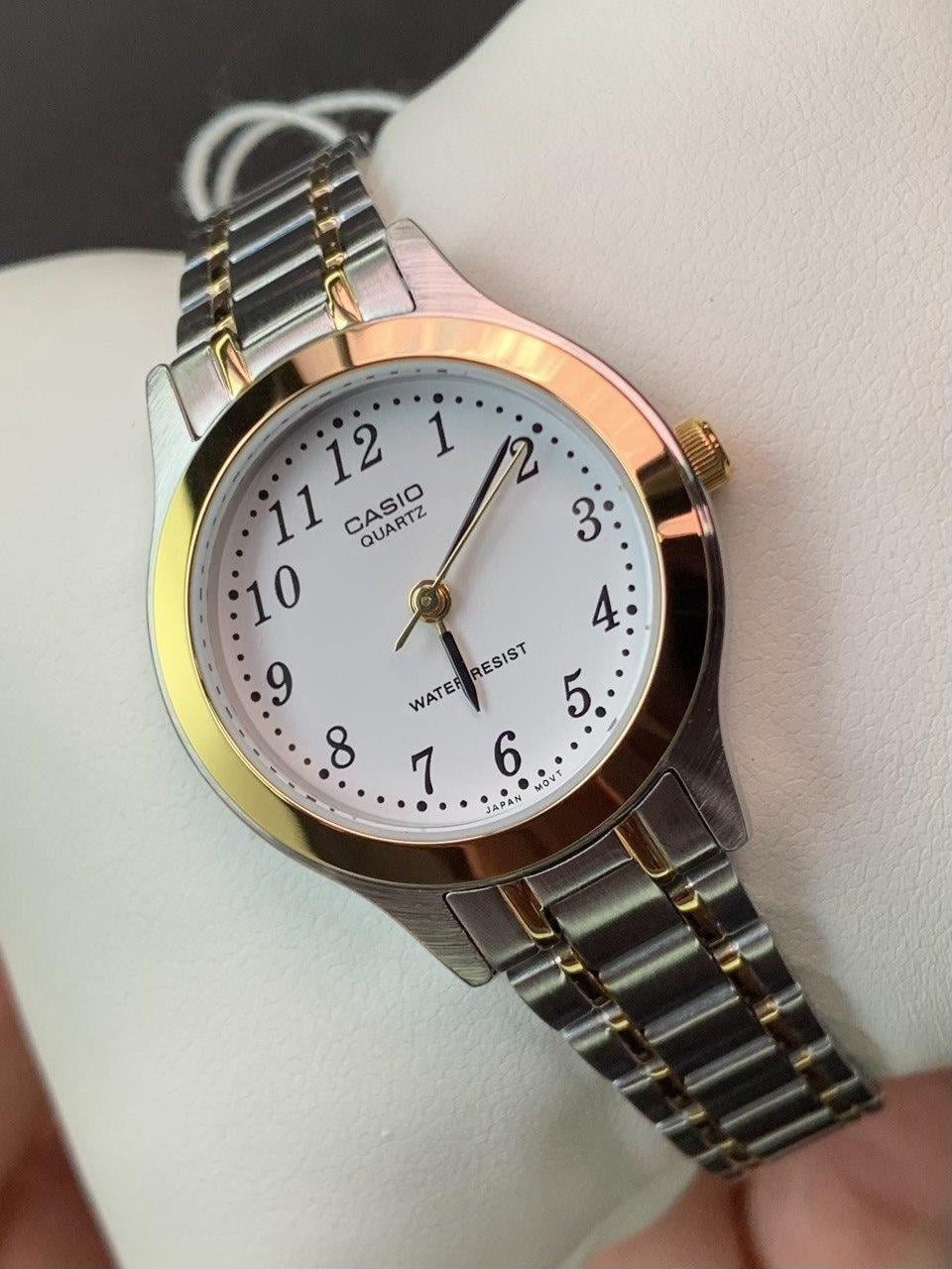 Наручные часы женские Casio LTP-1128G-7B Timeless Collection Lady Timeless Collection Белый (2915914413)