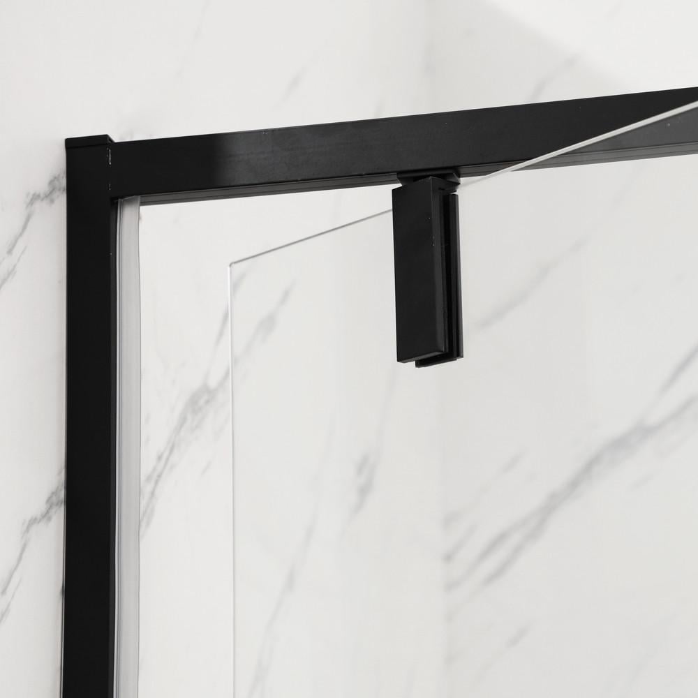 Душевая кабина без поддона MIXXUS Premium BEVEL SC01-90x90x195-TR прозрачное стекло 6 мм Black (MI6864) - фото 5