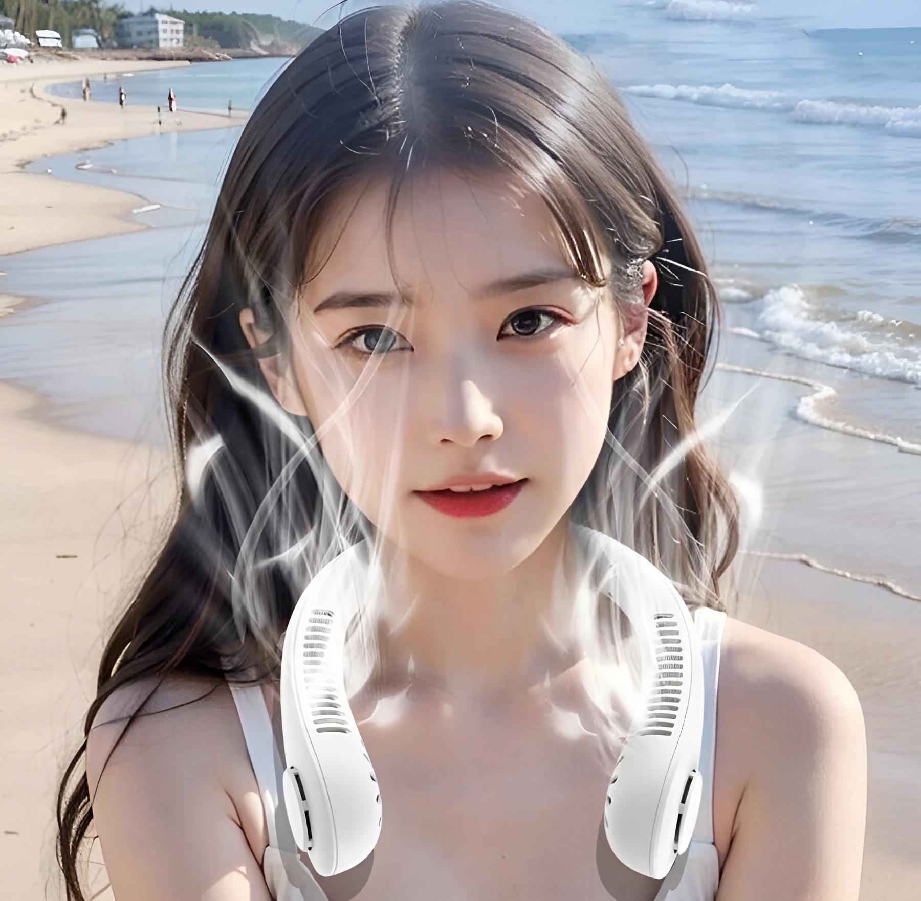 Вентилятор портативний на шию Leafless Hanging Neck Fan X5 (25651287) - фото 7 Вентилятор портативний на шию Leafless Hanging Neck Fan X5 (25651287) - фото 7