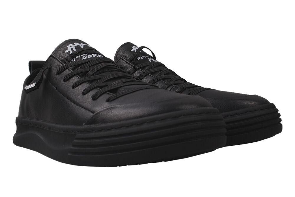 Туфли мужские Arees из кожи р. 42 Черный (18-20DTC)