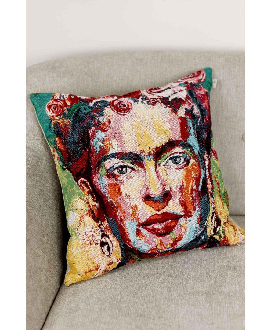 Подушка декоративная гобеленовая FRIDA 45х45 см (029984)