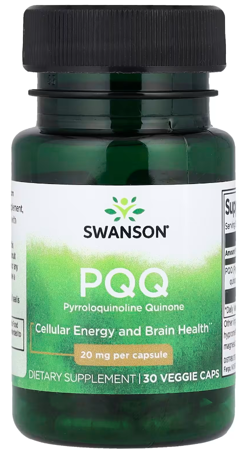 Комплекс Антиоксидант Пирролохинолинхинон Swanson PQQ Pyrroloquinoline Quinone 20 мг 30 капсул