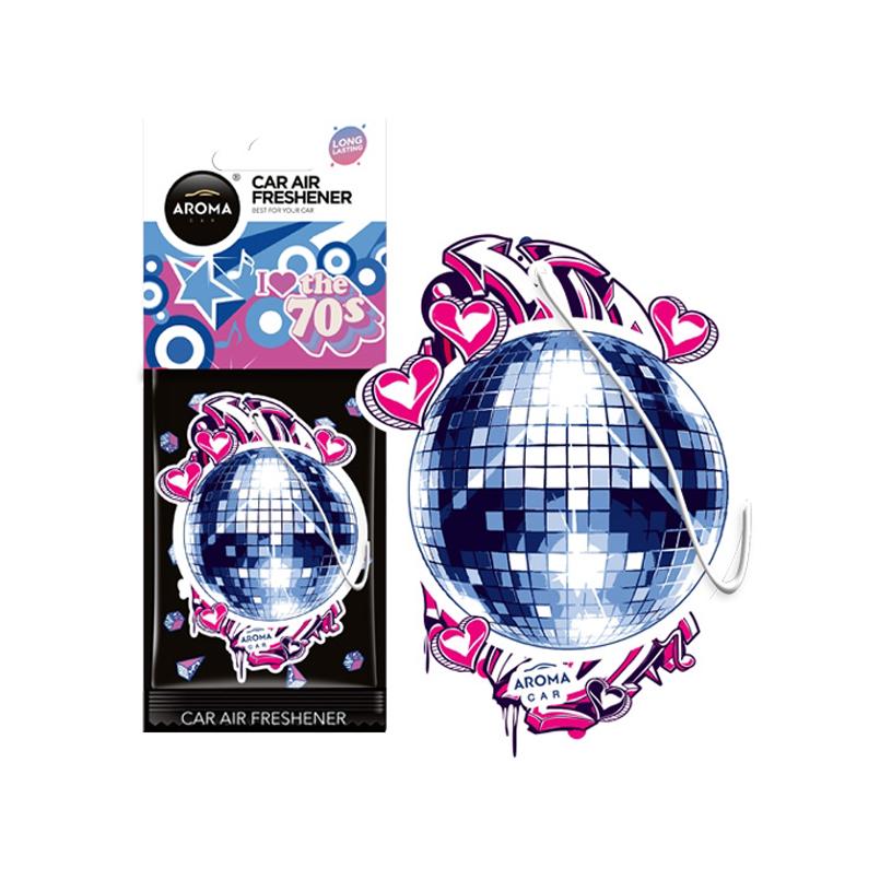 Ароматизатор Aroma Car Cellulose Back TO 90' 70' Disco Ball (45334)