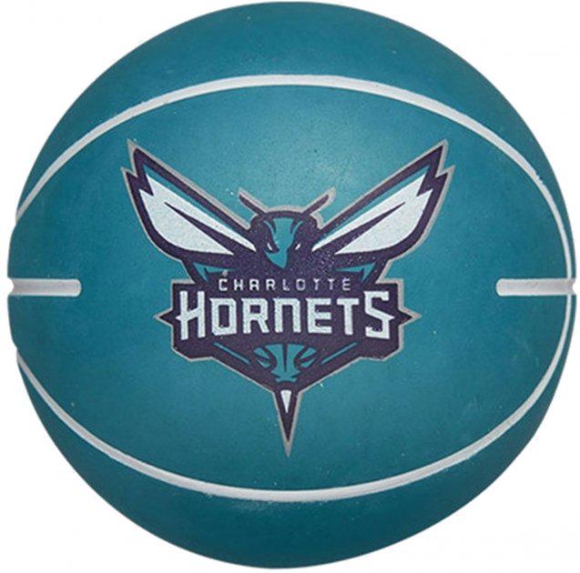Мяч баскетбольный Wilson Nba Dribbler Bskt Char Hornets р. 1 (WTB1100PDQCHA)