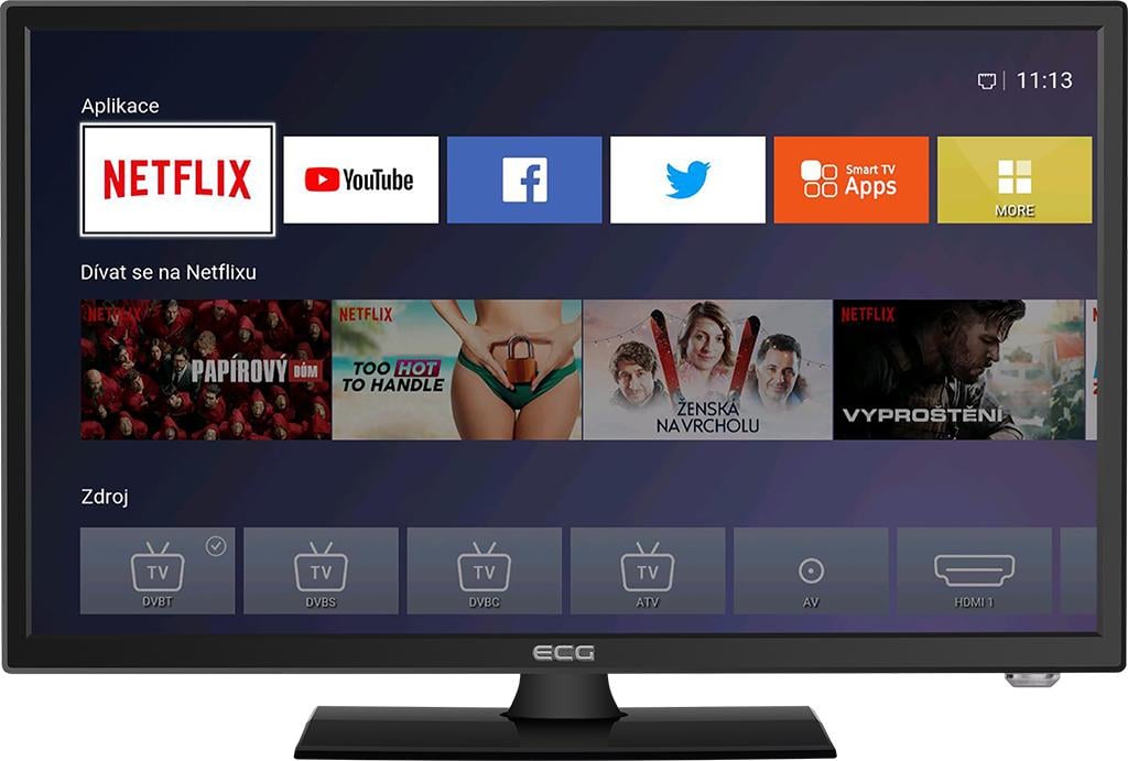 Телевізор ECG 24 HS01T2S2 Smart LED TV - фото 3