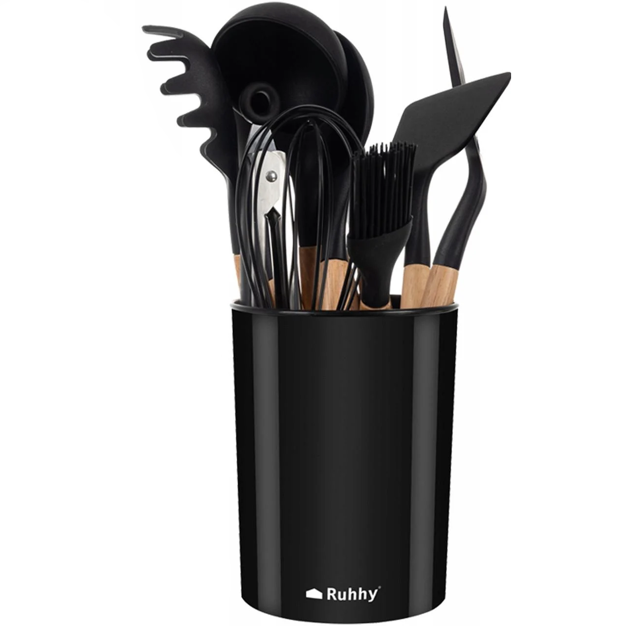 Набір кухонних приладів у підставці Ruhhy 21804 силіконових 12 шт. (mx9733) Набір кухонних приладів у підставці Ruhhy 21804 силіконових 12 шт. (mx9733)