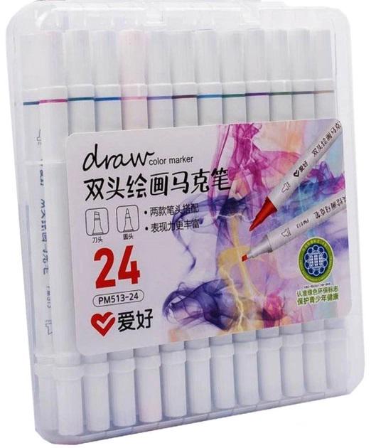 Набор двухсторонних маркеров Stenson WW00025 24 цвета (594653)