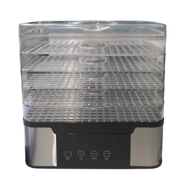 Сушилка для фруктов электрическая Silver Love 1000 Вт 5 ярусов 32-70°C (JM912)