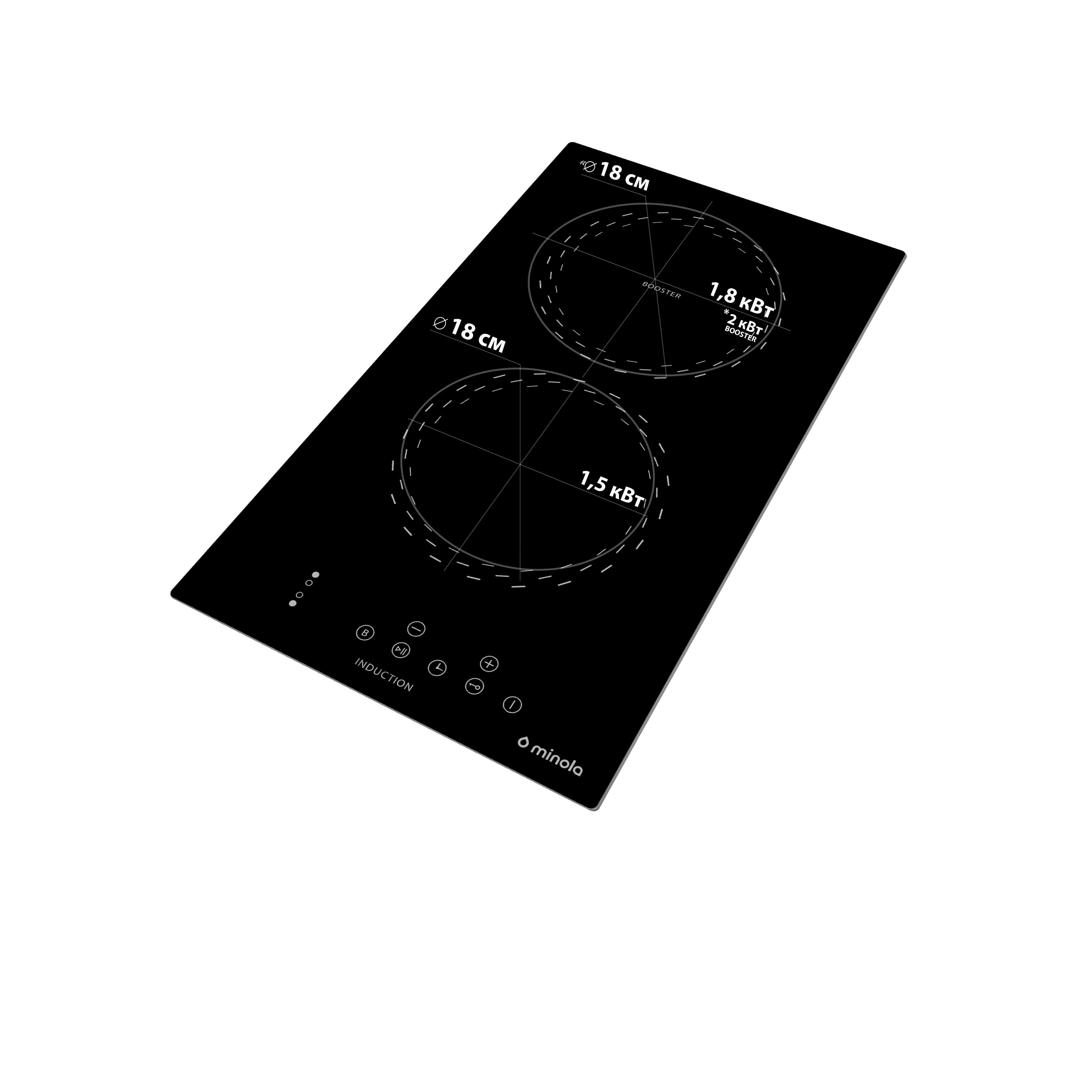 Варочная поверхность индукционная Domino Minola MI 3038 KBL - фото 7 Варочная поверхность индукционная Domino Minola MI 3038 KBL - фото 7