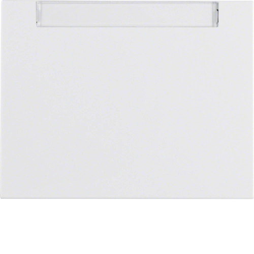 Панель лицевая Berker K.1 для выключателя с полем для надписи Полярная белизна (14267009)