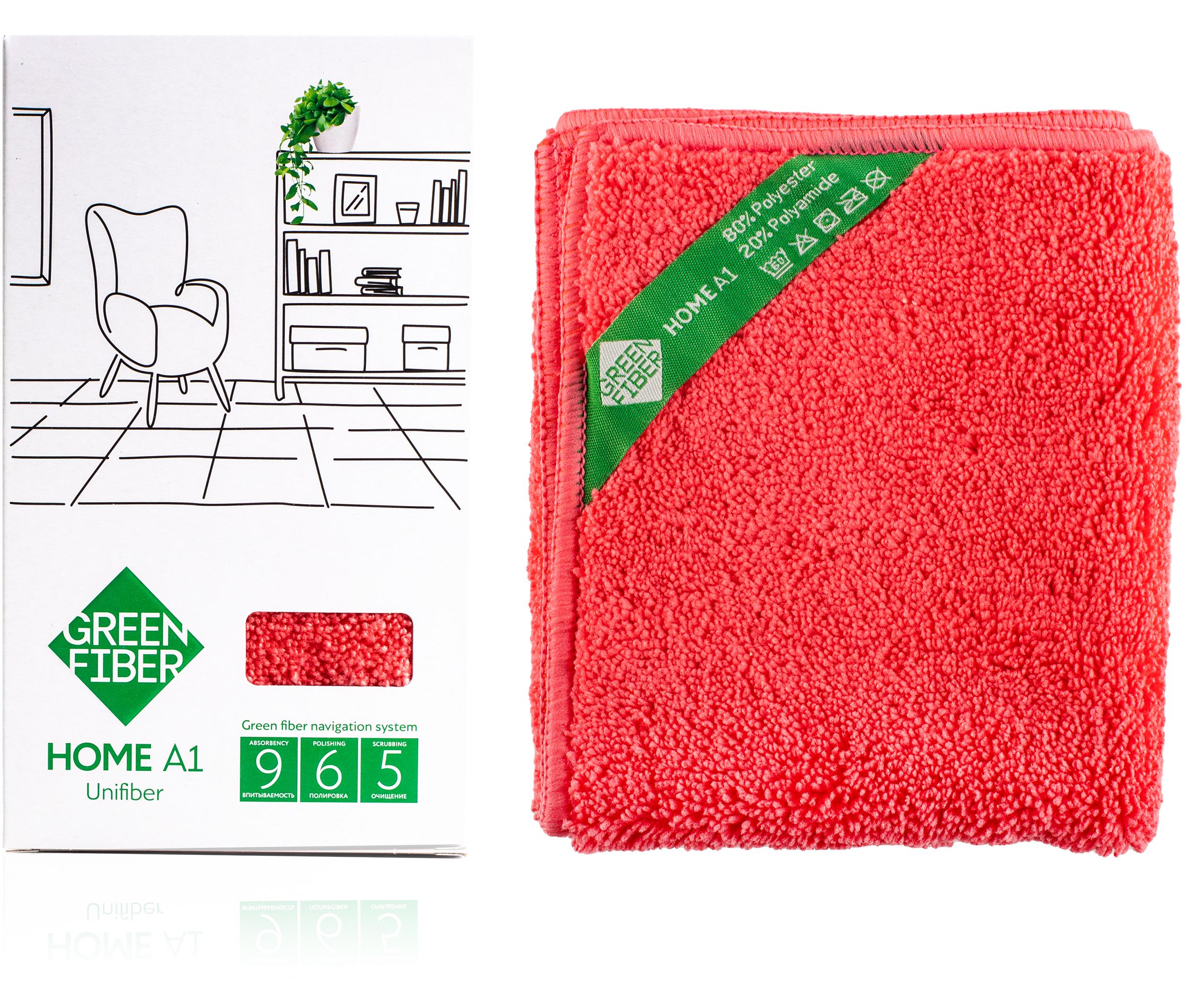 Салфетка GreenWay Green Fiber Home A1 Файбер универсальный Coral (08016) - фото 3