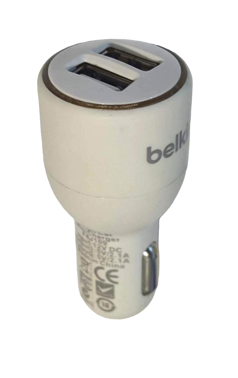 Зарядное устройство автомобильное Belkin iPhone 4G 2USB/USB White (000022096)