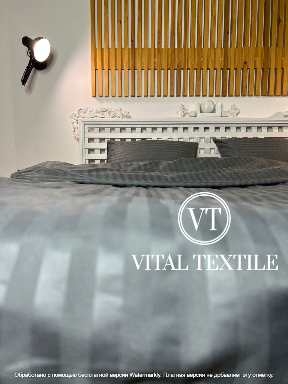 Комплект постільної білизни Vital Textile SP-8 страйп полуторний 150х220 см - фото 4