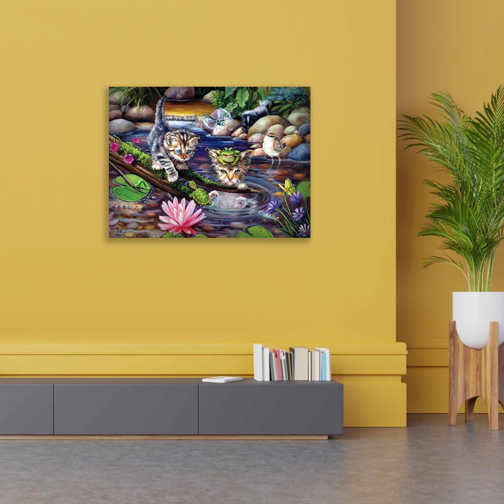 Алмазна мозаїка Emerald Craft Мокри кошенята 30x20 см (25427)