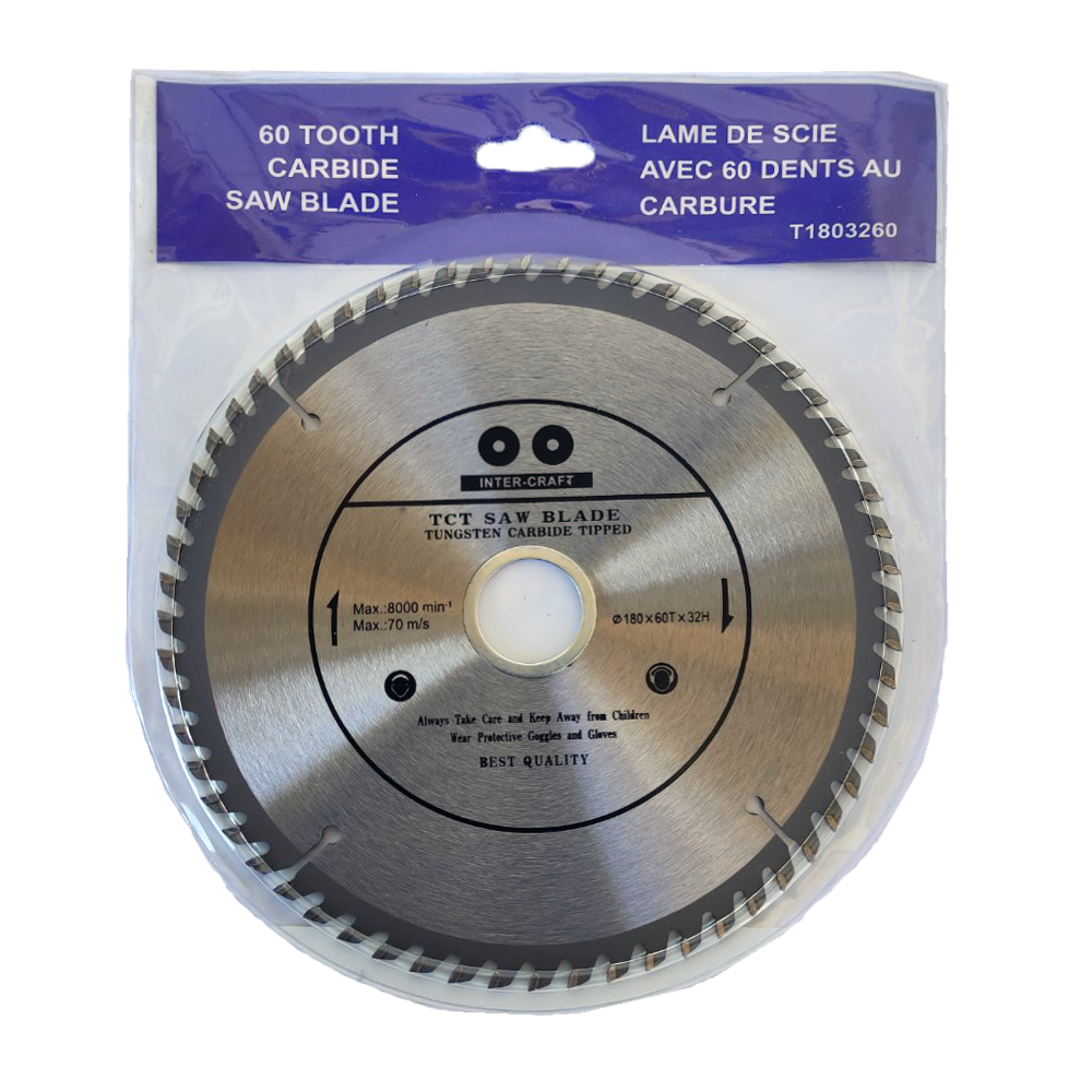 Диск пиляльний INTER - CRAFT 60T з напайками 180x32 мм (54320)