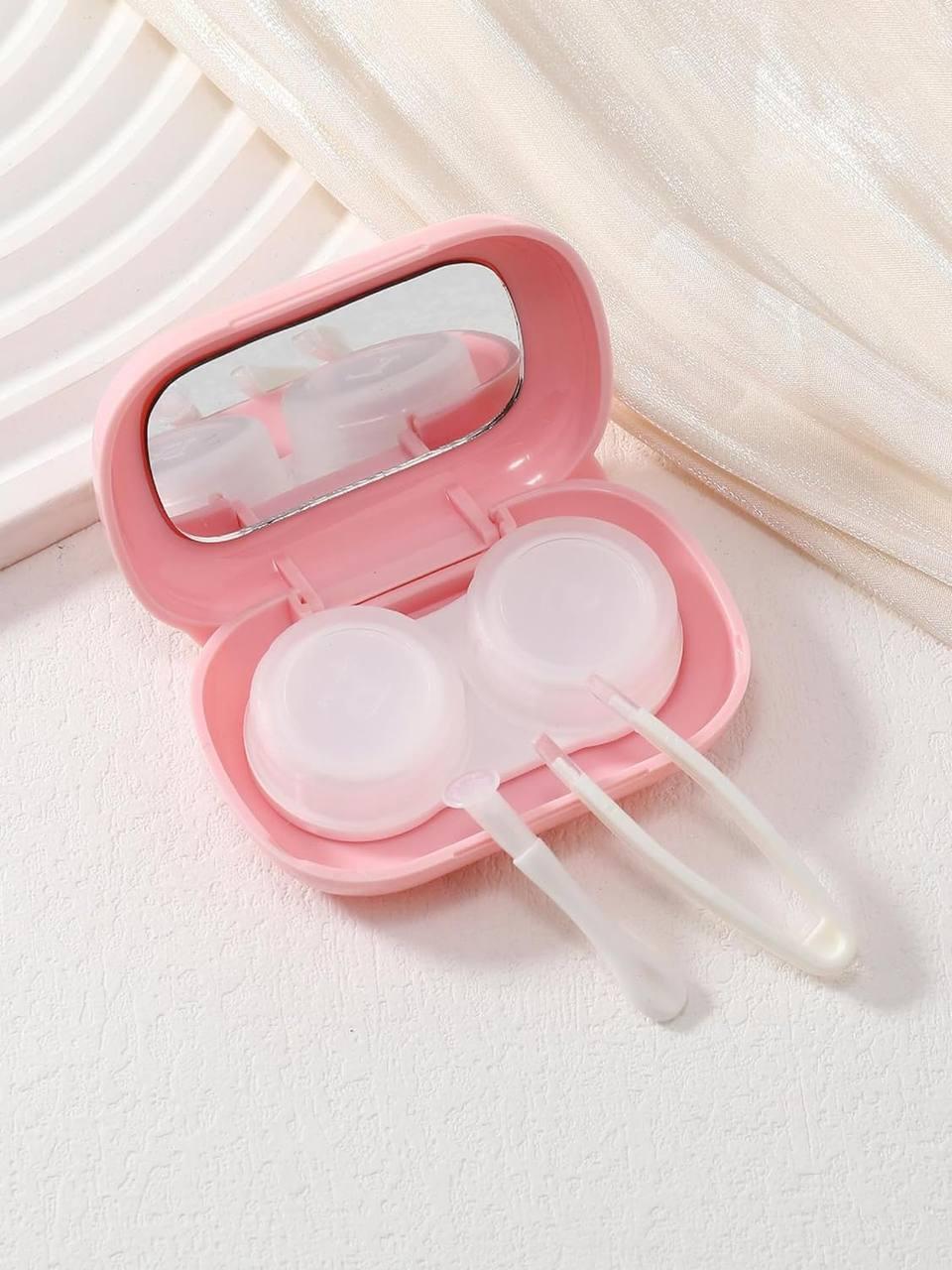 Контейнер для контактных линз Eyekan Pink Cat с зеркалом Розовый (81329891) - фото 3
