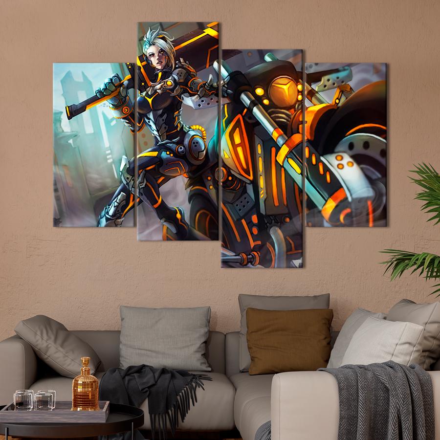 Настенний декор Изящная Ривен League of Legends 89x56 см (A155-4)