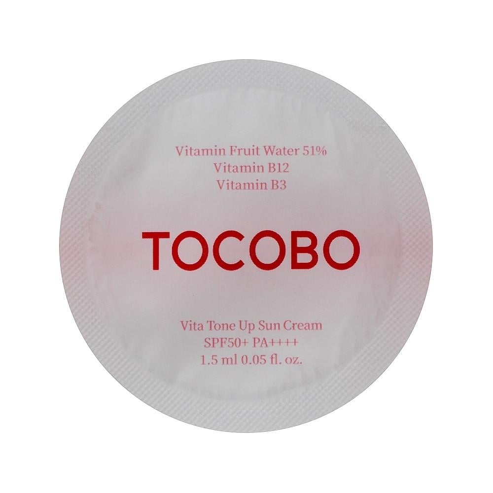 Крем солнцезащитный тонирующий для лица Tocobo Vita Tone Up Sun Cream SPF50+ PA++++ 1,5 мл (2928184270)