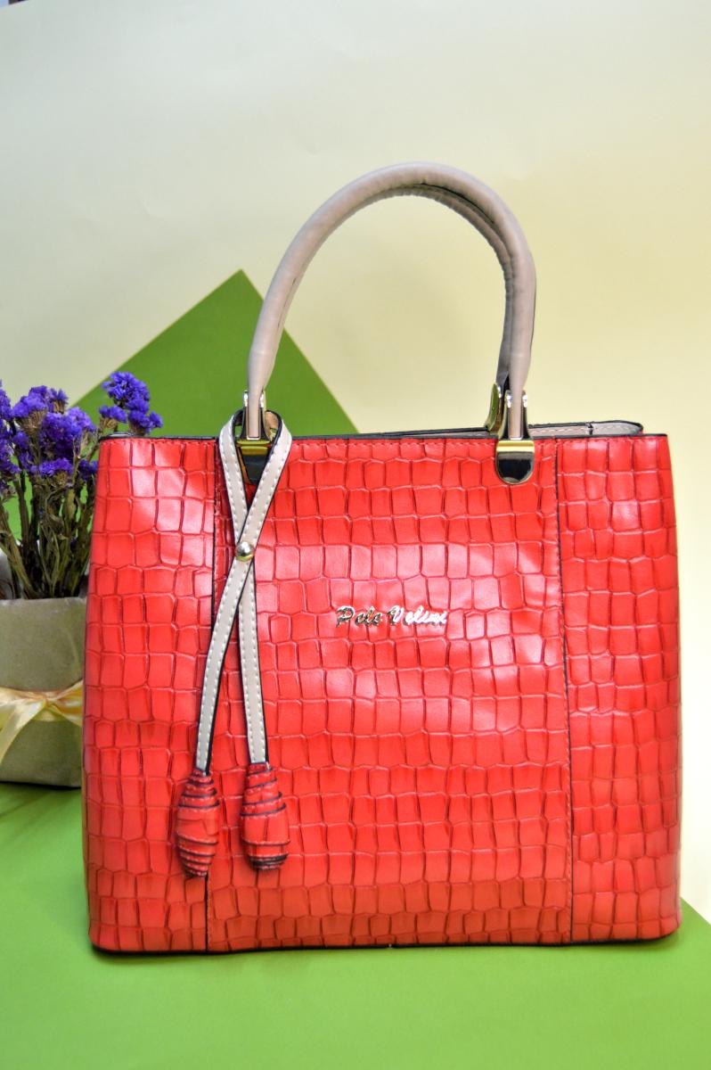 Жіноча сумка Pele Velini з декором Яскраво-червоний (1115)
