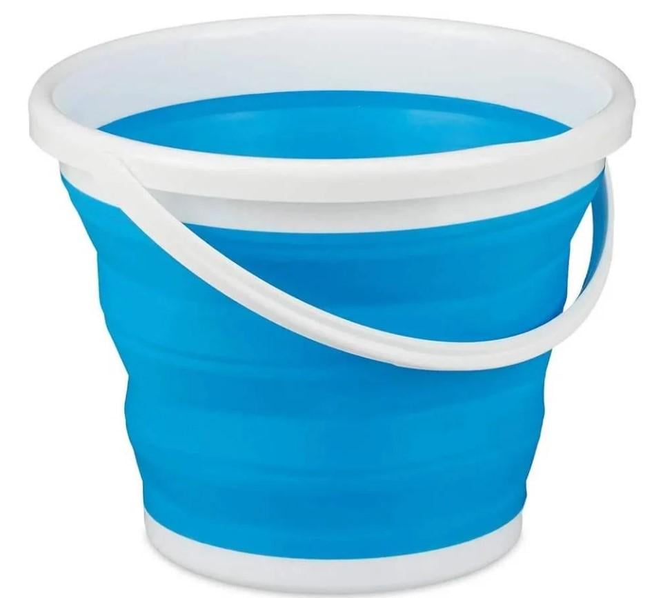 Ведро складное туристическое Collapsible Bucket 10 л Голубой (1756374708) Ведро складное туристическое Collapsible Bucket 10 л Голубой (1756374708)