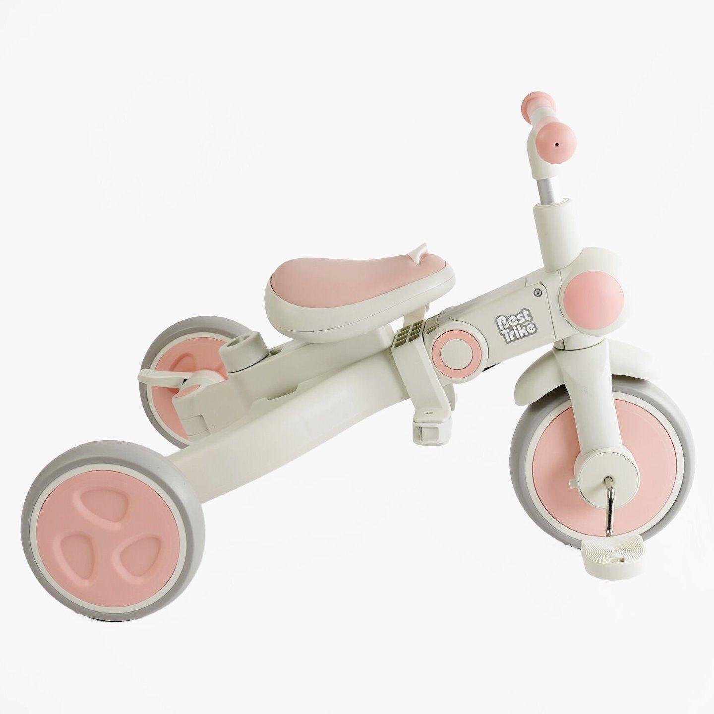 Велосипед-трансформер дитячий триколісний Best Trike BS-12 EVA складаний Рожевий (BS-12-303) - фото 5 Велосипед-трансформер дитячий триколісний Best Trike BS-12 EVA складаний Рожевий (BS-12-303) - фото 5