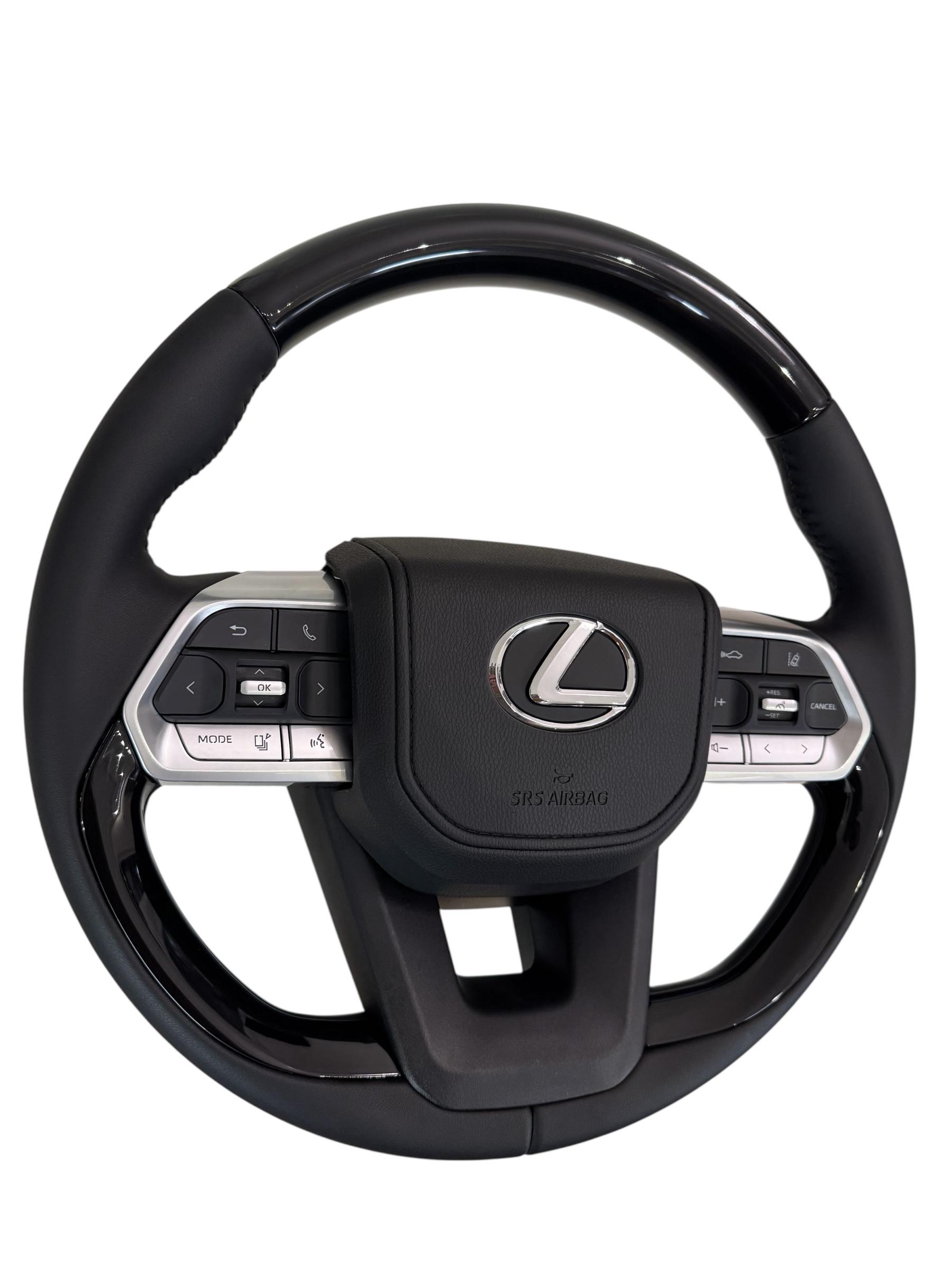 Кермо для Lexus LX470/GX470 в сборі рояльний лак логотип та кнопки хром (29726614) - фото 3 Кермо для Lexus LX470/GX470 в сборі рояльний лак логотип та кнопки хром (29726614) - фото 3