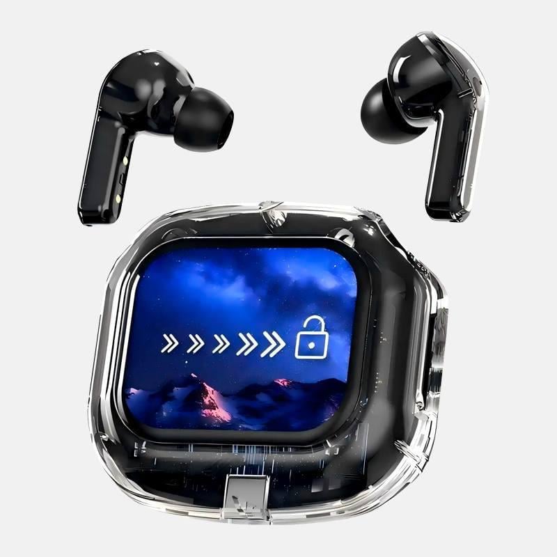 Бездротові навушники TWS Air Maх Bluetooth з LED дисплеєм Black
