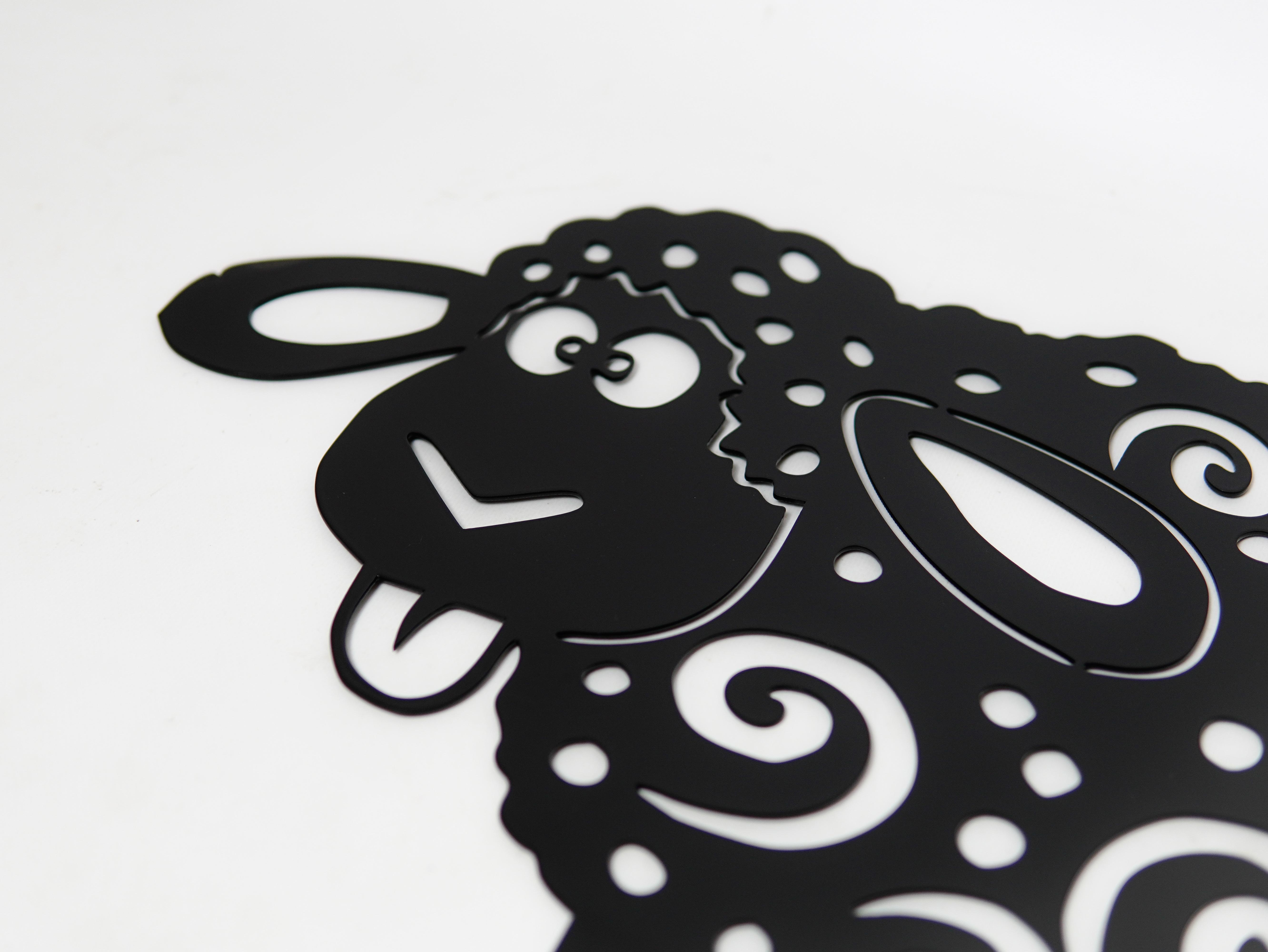 Садовая фигура Овца металлическая черная для двора/террасы/сада/газона (DCR019BLK) - фото 2 Садовая фигура Овца металлическая черная для двора/террасы/сада/газона (DCR019BLK) - фото 2