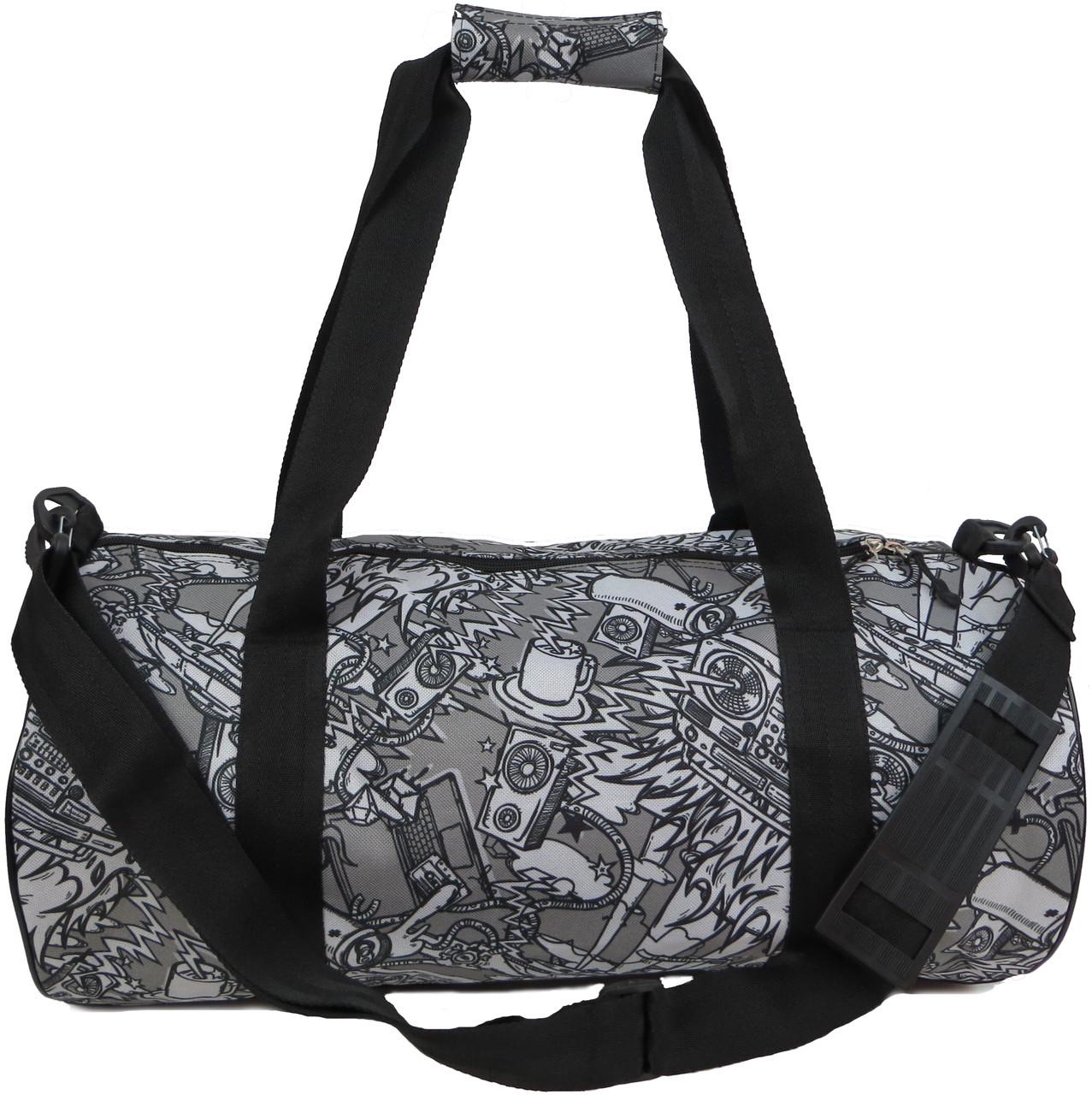 Спортивная сумка Wallaby 28 л Черный с серым (2001065880)