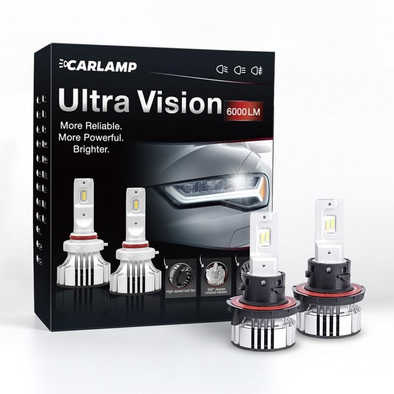 Автолампы светодиодные H13 CARLAMP Ultra Vision 5000 Lm 6500 K (UV13)