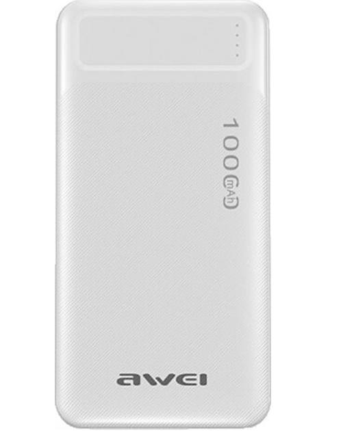 Портативна батарея AWEI P5K 10000 mAh Білий (3014873В)