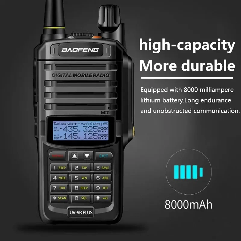 Радіостанція водонепронекна Baofeng UV-9R PLUS 10W/20 км - фото 5