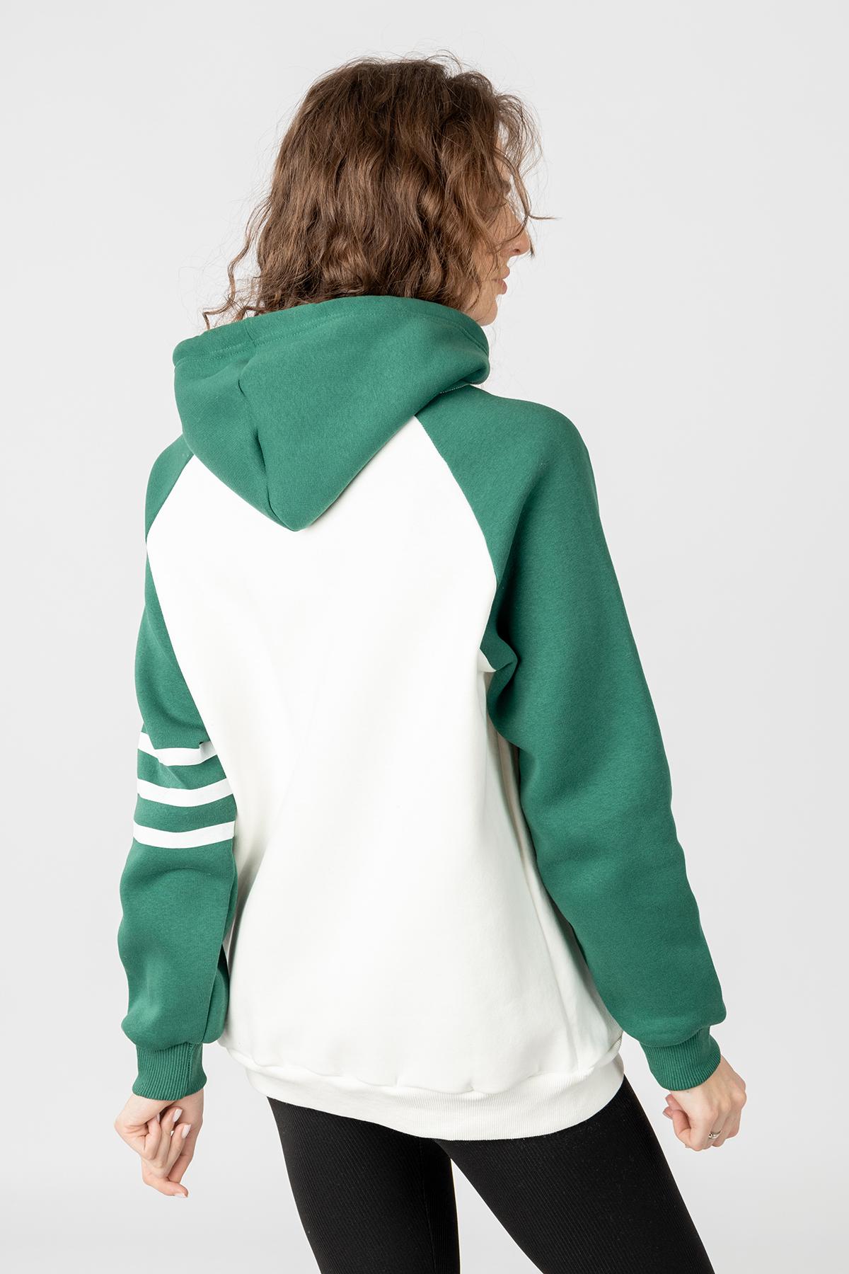 Худи женское ЦБ-00233502 р. 48 Белый (SKT000941642) - фото 3 Худи женское ЦБ-00233502 р. 48 Белый (SKT000941642) - фото 3