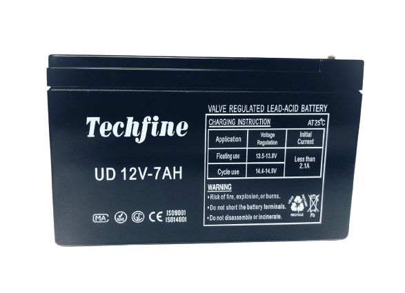 Акумуляторна батарея Techfine UD12V 7Ah (UD1272) - фото 1