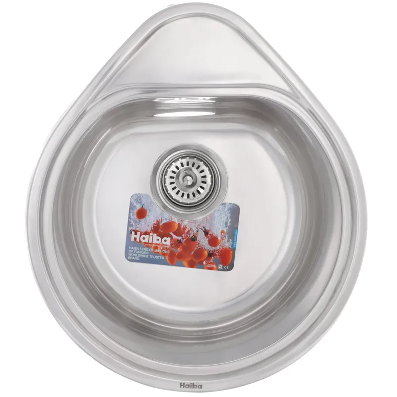 Мойка для кухни Haiba Polish круглая нержавеющая сталь 500x440 мм (HB0539) Мойка для кухни Haiba Polish круглая нержавеющая сталь 500x440 мм (HB0539)