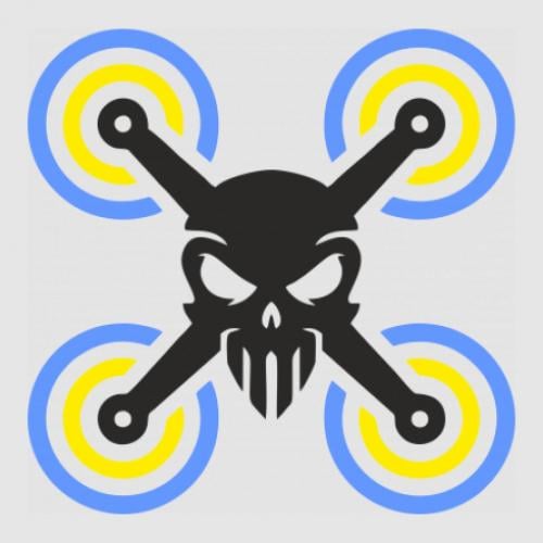 Стикер Drone&skull 45x44,8 см (29528283) Стикер Drone&skull 45x44,8 см (29528283)