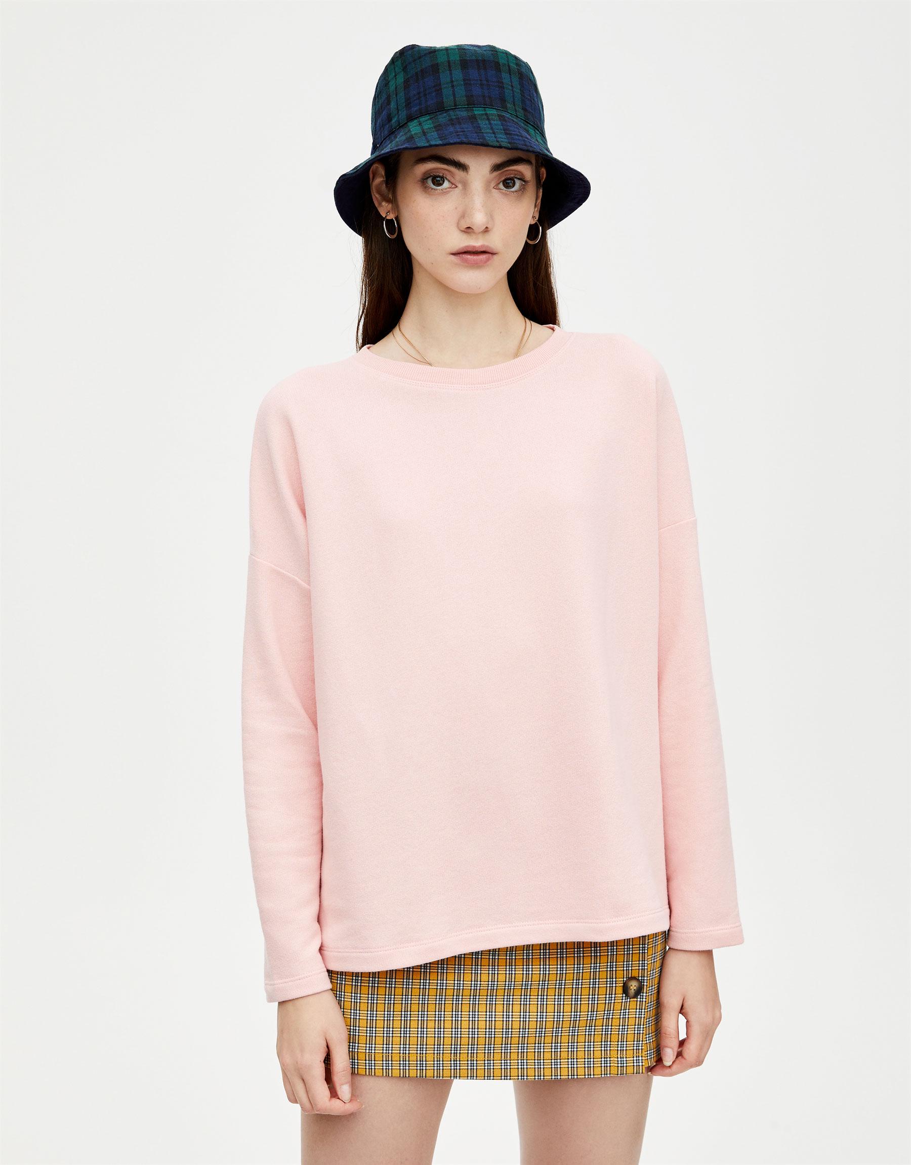 Свитшот женский Pull&Bear XS Розовый (5590339621b26)
