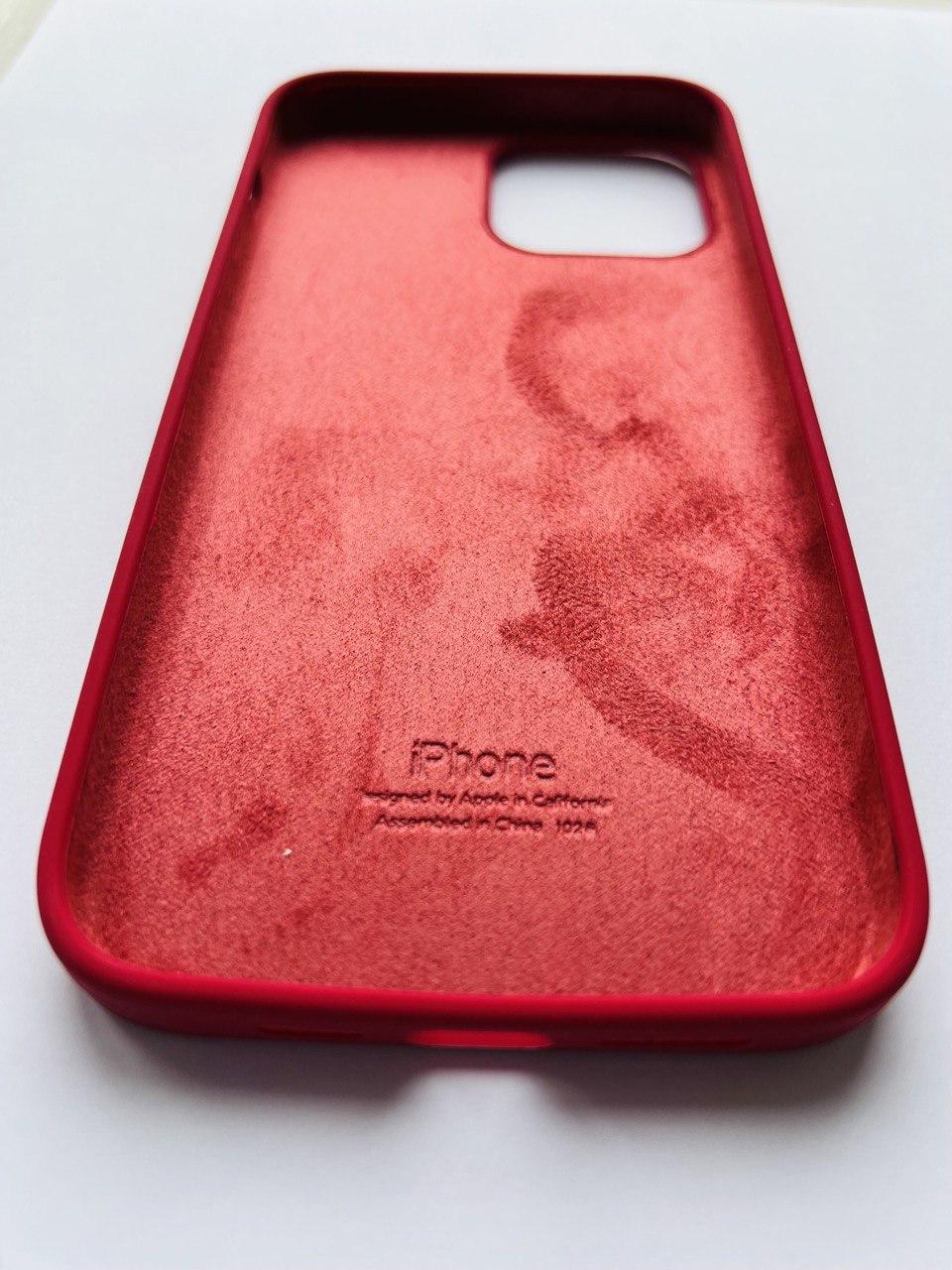 Чехол Silicone Case для Apple iPhone 13 Pro Max Garnet - фото 3