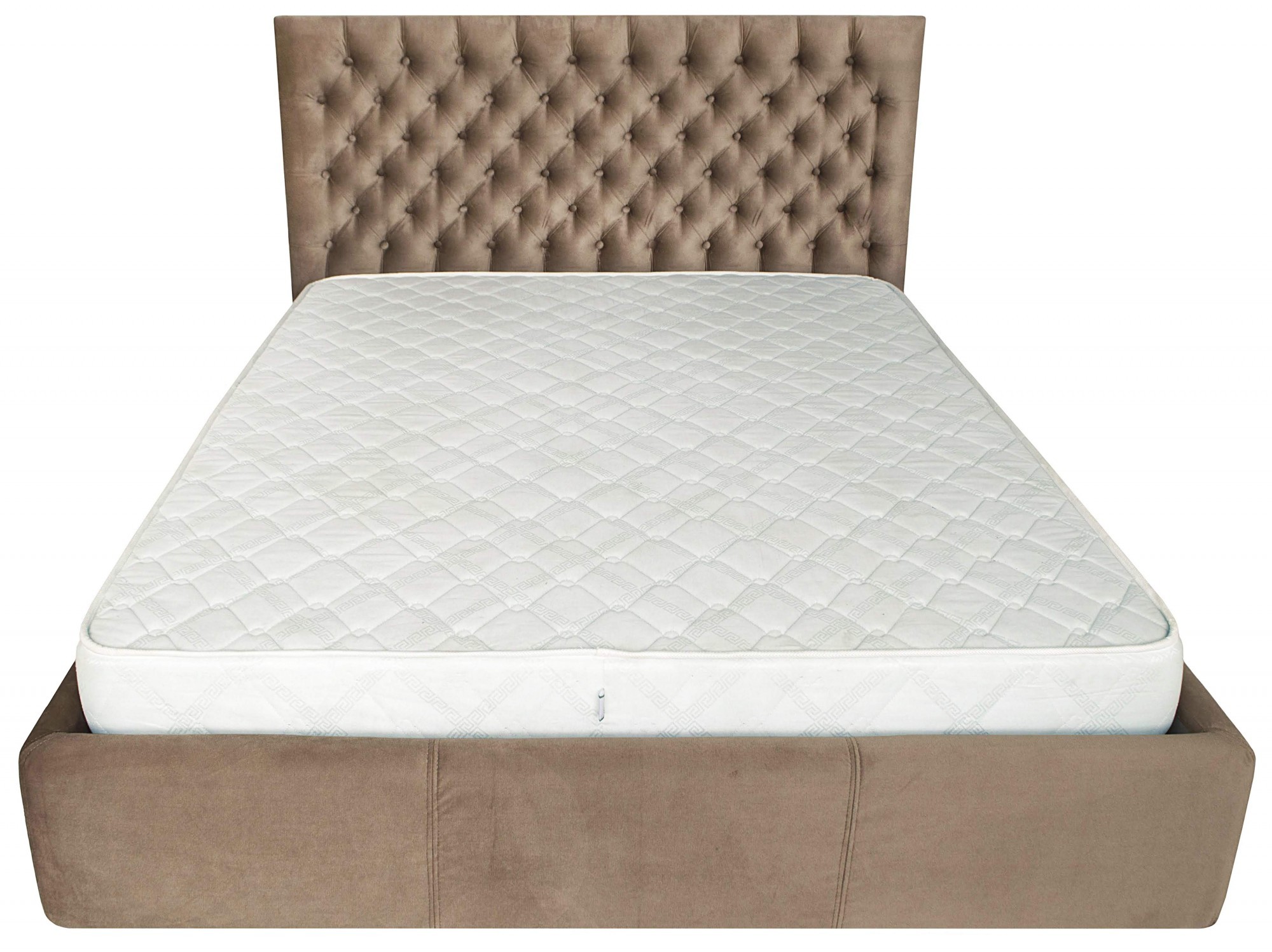 Кровать с подъемным механизмом двуспальная Cambridge Comfort Missoni 04 160х190 см Светло-коричневый