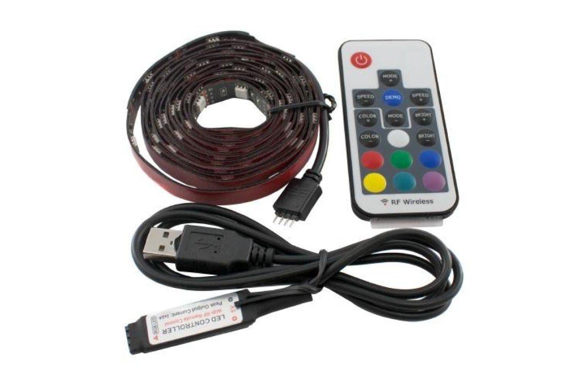 Світлодіодна стрічка USB RGB IP65 2 м Чорний (10416704) - фото 2 Світлодіодна стрічка USB RGB IP65 2 м Чорний (10416704) - фото 2