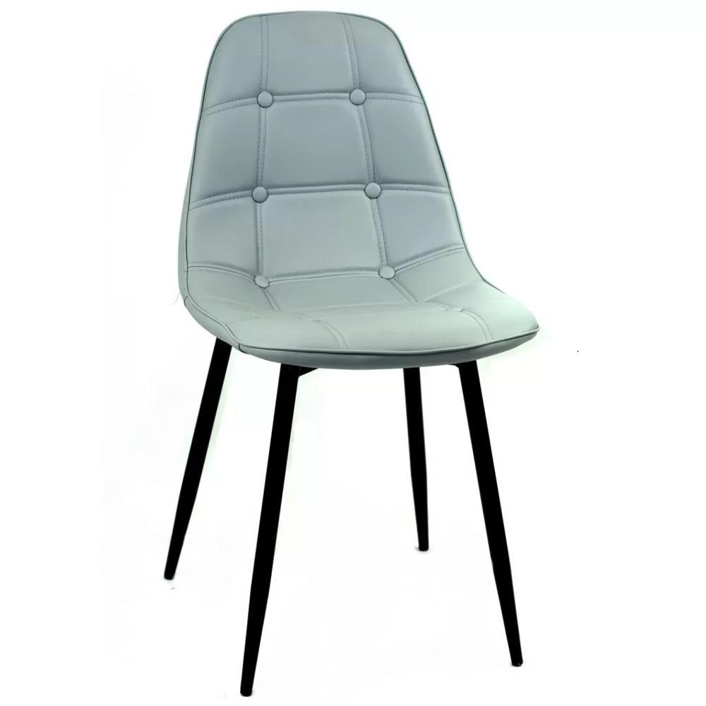 Стул EAMES SOFT BASIC 35 экокожа Серый (114047) - фото 1